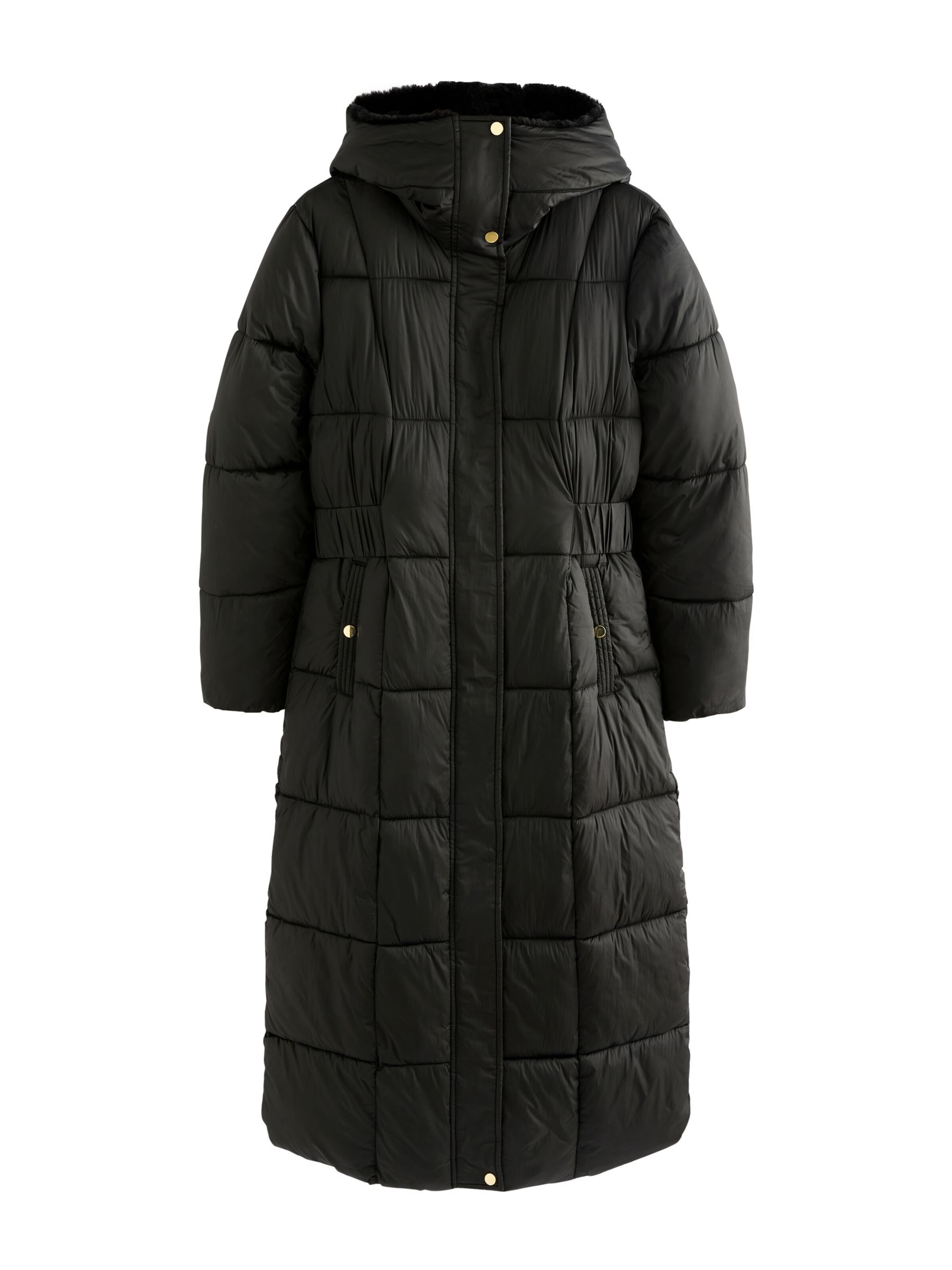 Next Wintermantel in Schwarz: Vorderseite