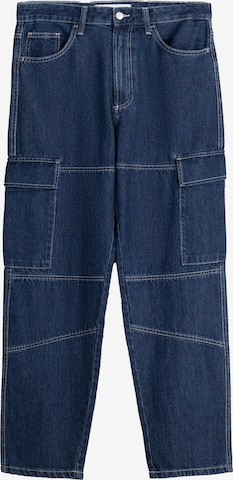 Jeans cargo Bershka en bleu : devant