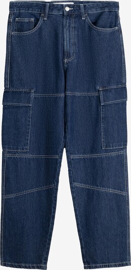 Bershka Jeans cargo en bleu marine, Vue avec produit