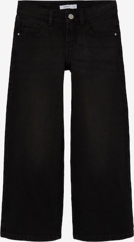 NAME IT Zvonové kalhoty Džíny – černá: přední strana