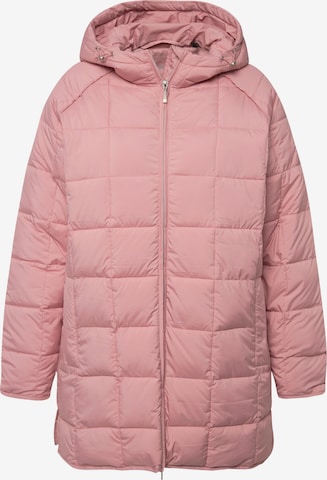 Ulla Popken Between-Season Jacket in Pink: front