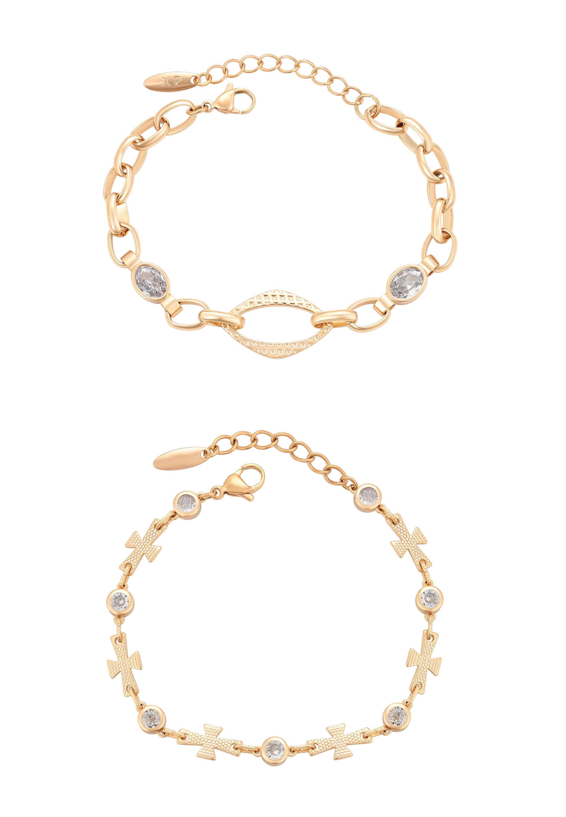 faina Pulseira em ouro / transparente, Vista do artigo