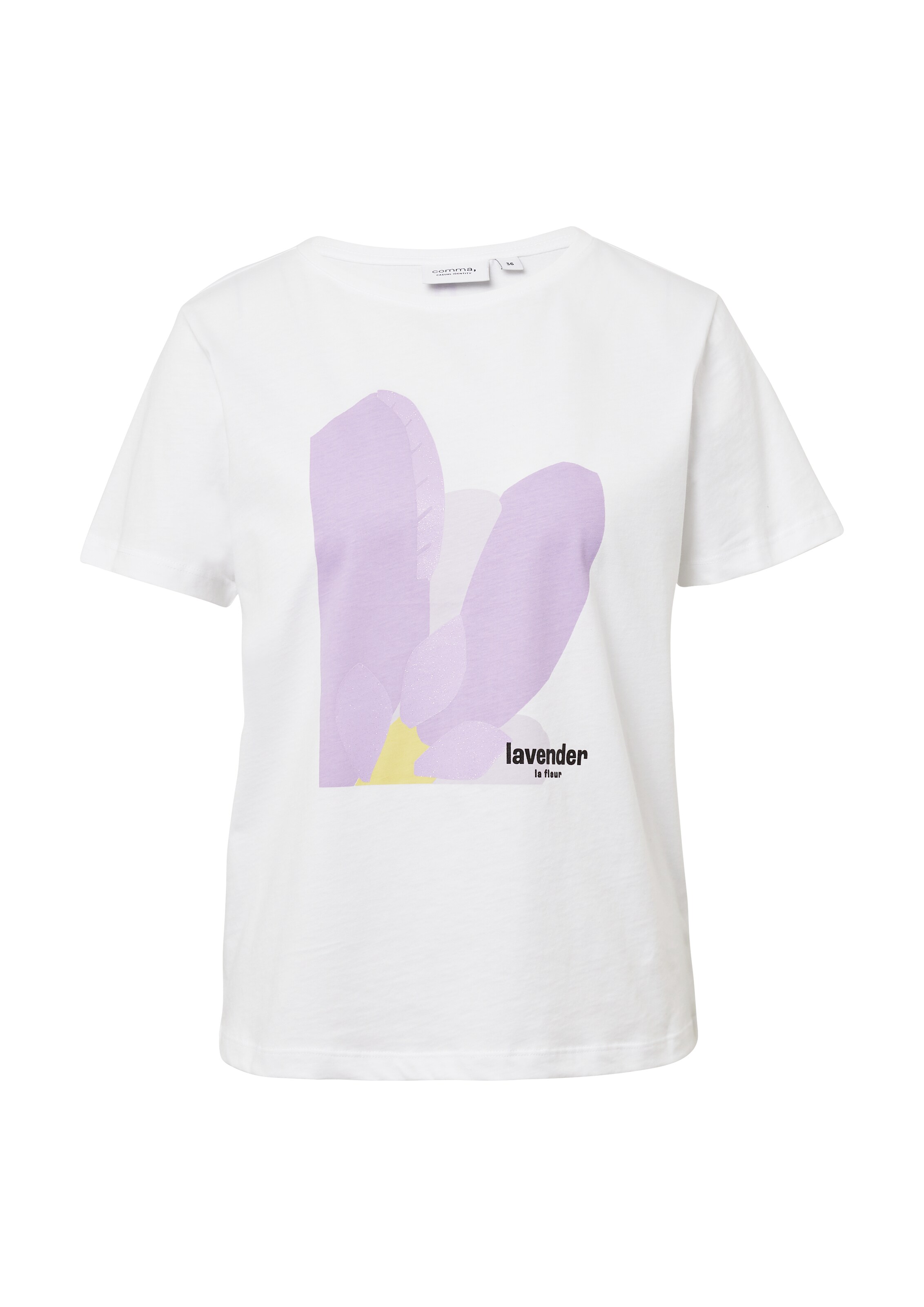 comma casual identity T-Shirt in Weiß: Vorderseite