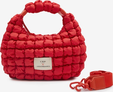 Sac bandoulière 'Unio' Les Visionnaires en rouge : devant