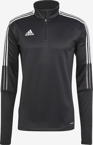 ADIDAS PERFORMANCE Sport sweatshirt 'Tiro 21' i svart: framsida