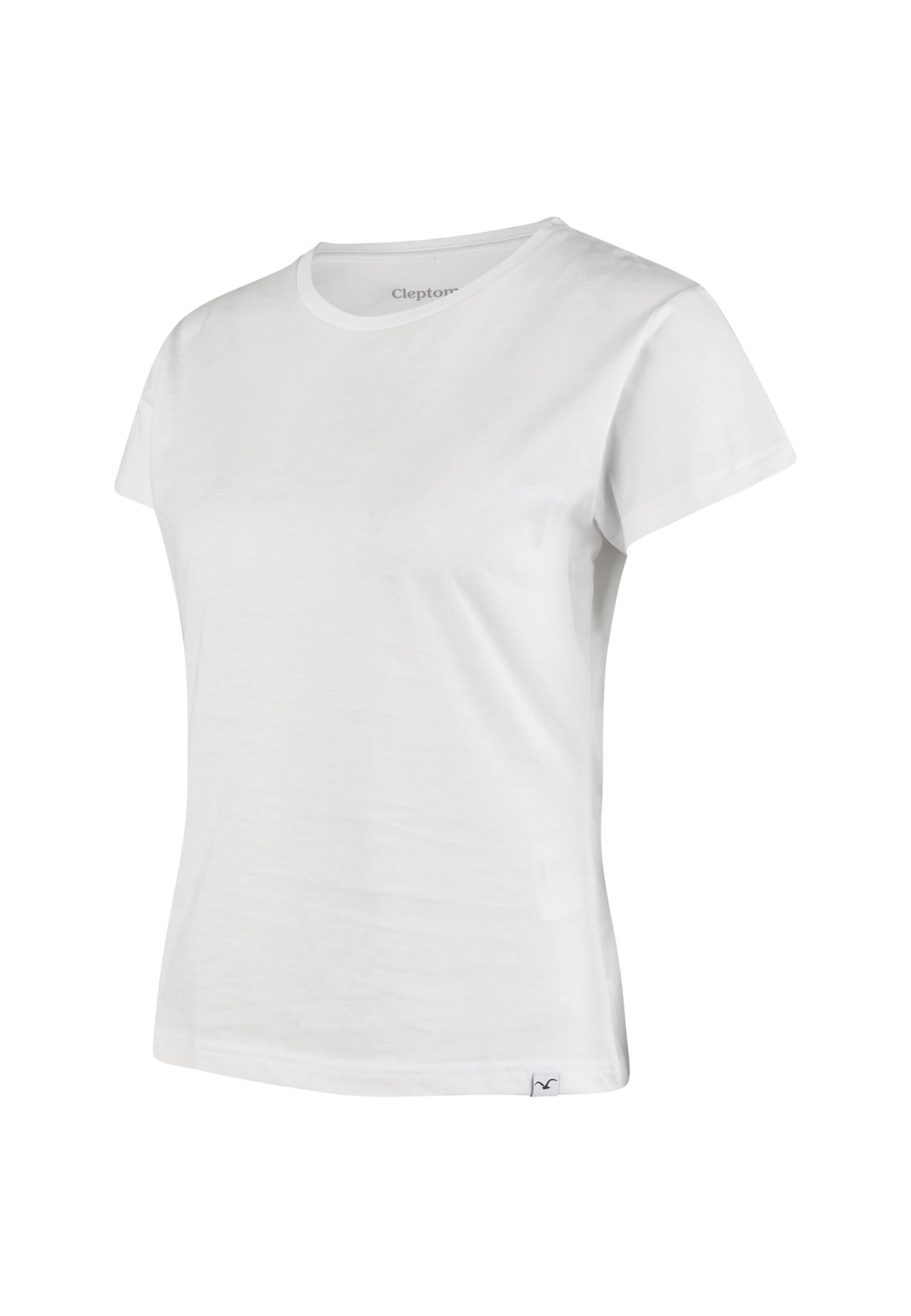 Cleptomanicx T-Shirt 'Slim Tee Ligull Slim' in Weiß