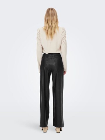 ONLY Wide leg Broek in Zwart