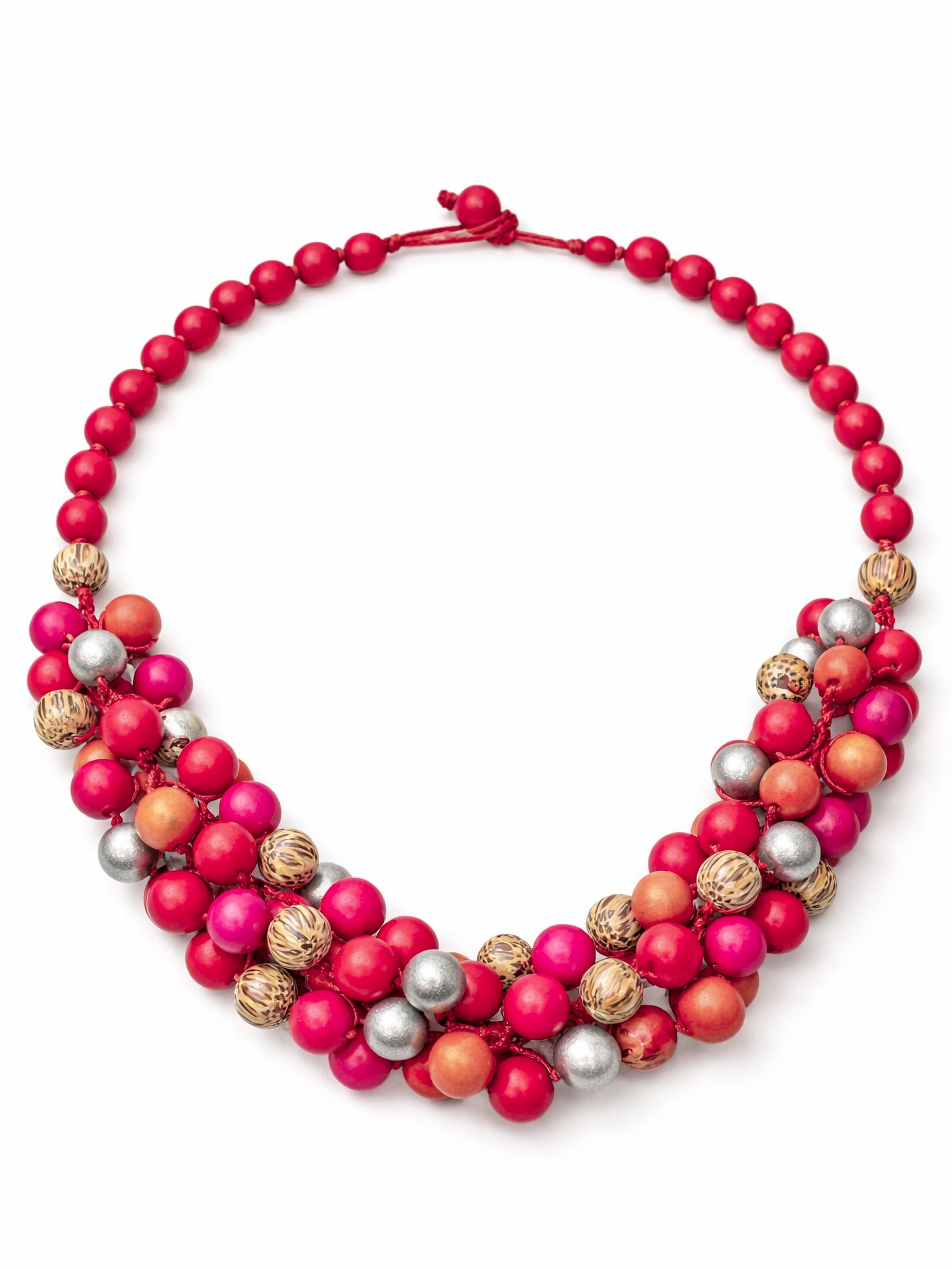 COLLEZIONE ALESSANDRO Necklace 'Manila' in Red: front
