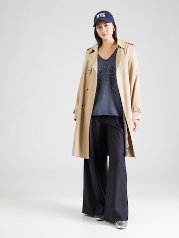 Zwillingsherz Sweatshirt 'Positive Mind' in Blau