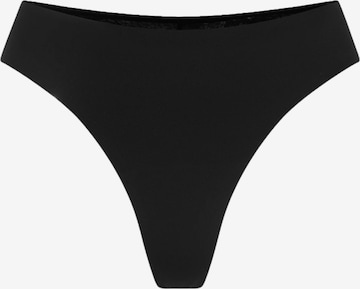 cfab (formerly creamy fabrics) String 'Tanga mit Spitze' i svart: framsida