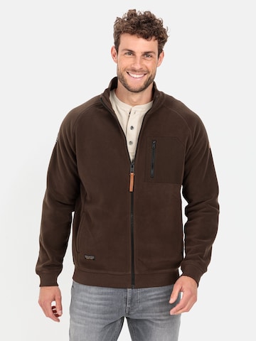 CAMEL ACTIVE Fleece Jacket in Brown: front