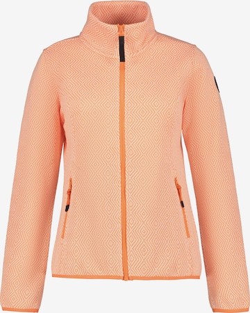 ICEPEAK Athletic Fleece Jacket 'AIKES' in Orange: front