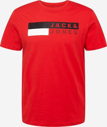 JACK & JONES Tričko – červená: přední strana