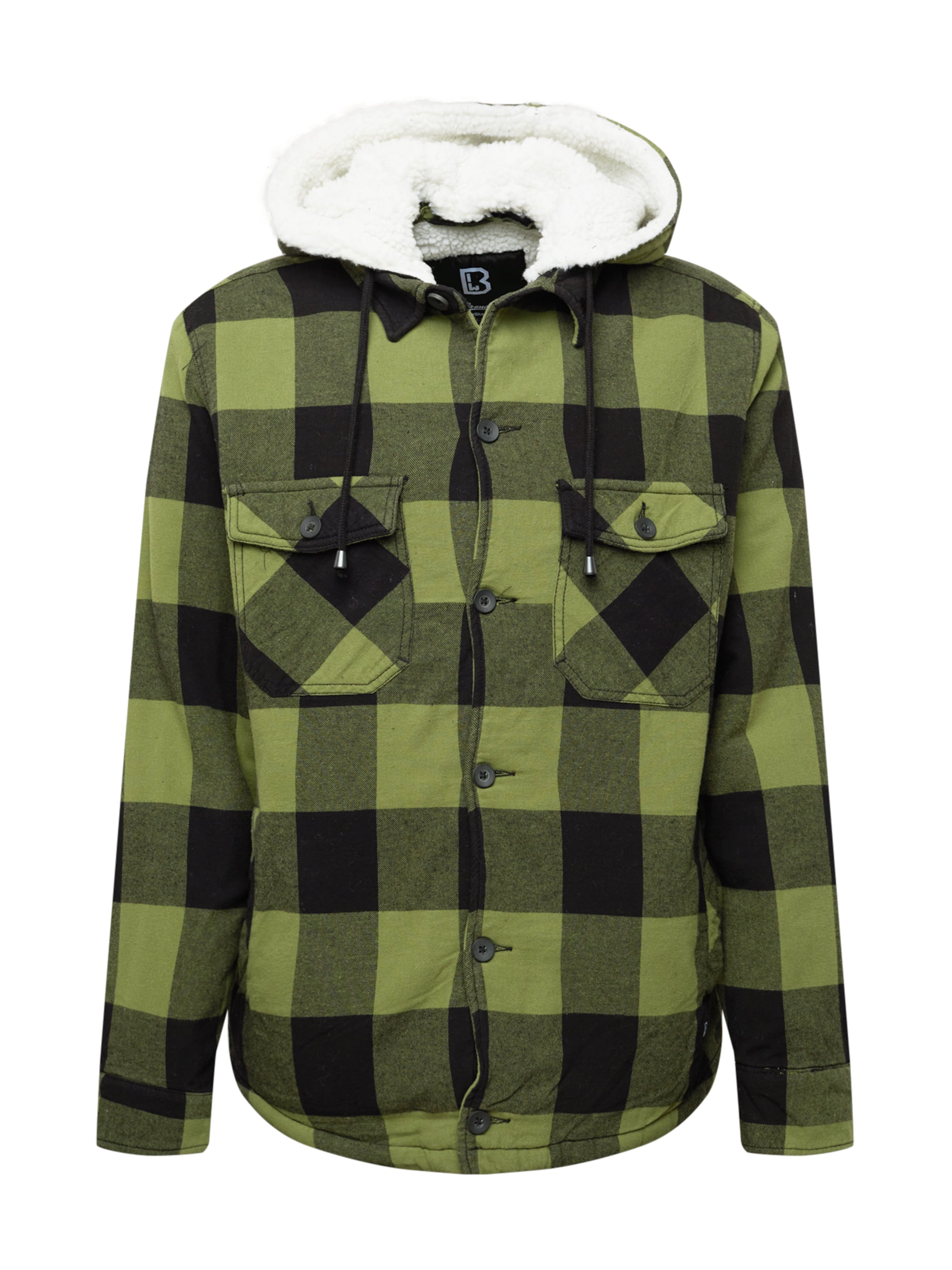 Brandit Between-season jacket in Green: front