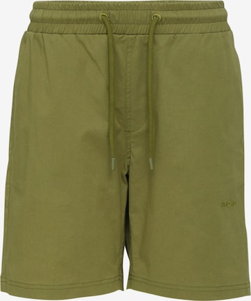 mazine Regular Pants ' Chester ' in Green: front