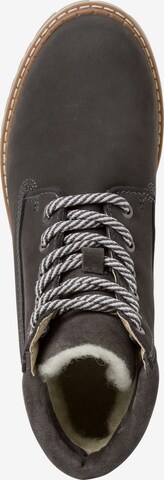 TAMARIS Lace-Up Ankle Boots in Grey