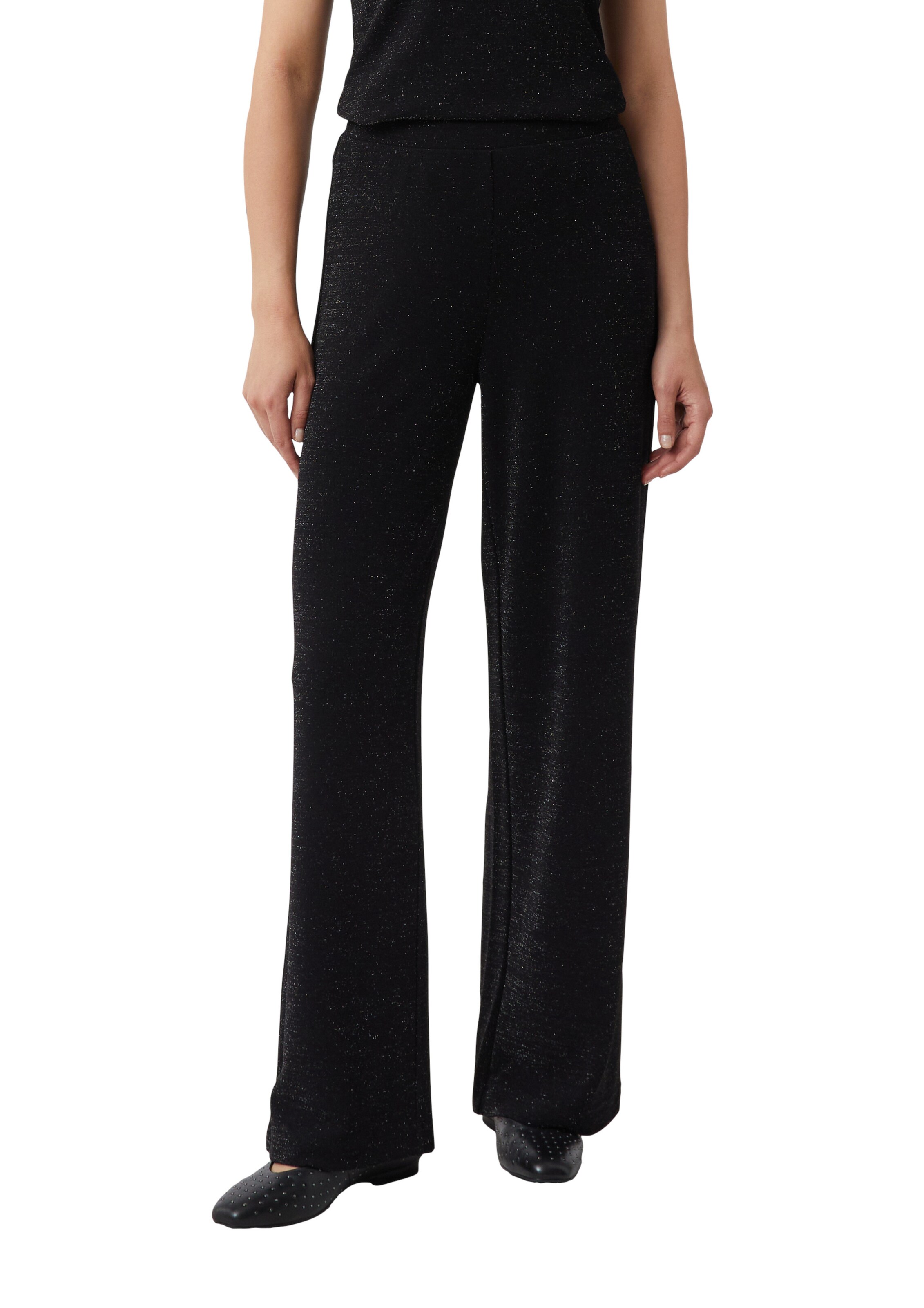 Regular Pantalon COMMA en noir : devant