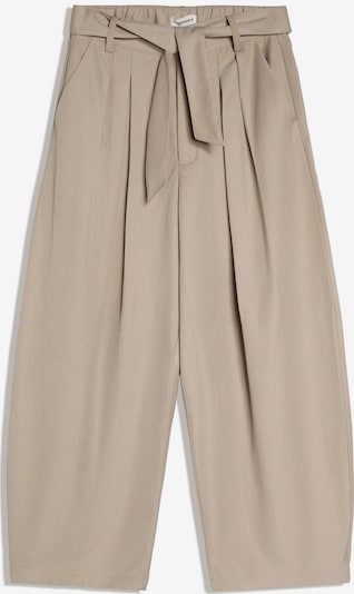 Bershka Hlače s naborima veličine 50-52 u bež / ecru/prljavo bijela, Pregled proizvoda