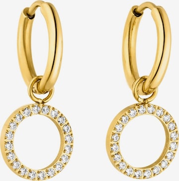 Boucles d'oreilles 'Closed Glow' PURELEI en or : devant