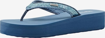 Tongs ESPRIT en bleu : devant