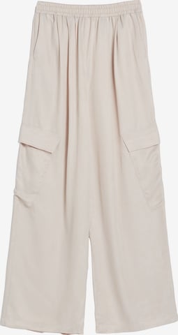 Bershka Cargobroek in Beige: voorkant