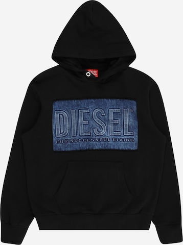 Sweat DIESEL en noir : devant