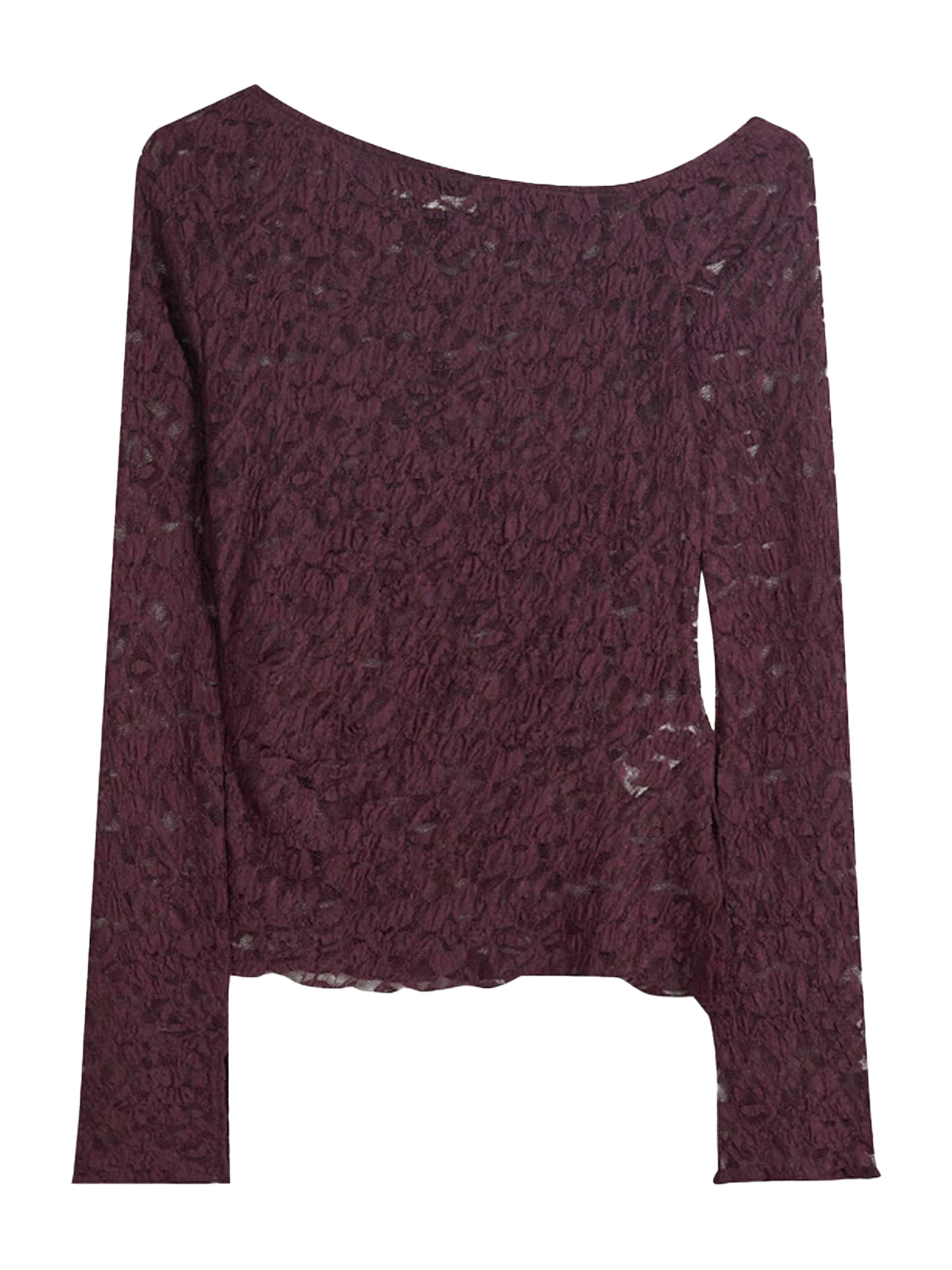 Bershka Shirt in Rood: voorkant