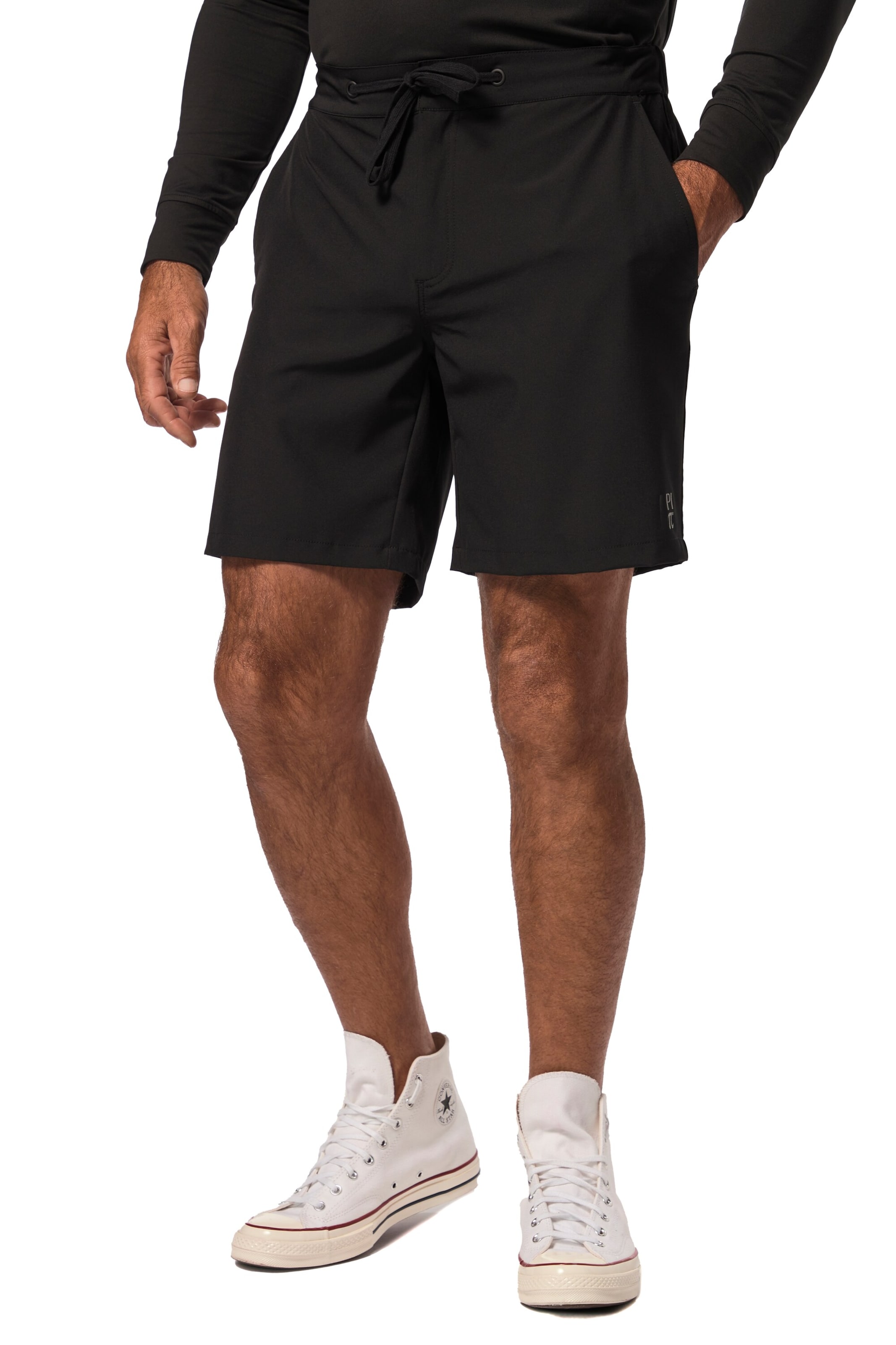 JAY-PI Regular Pants in Black: front