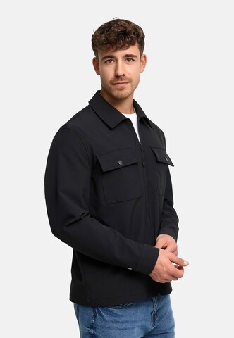 INDICODE JEANS Comfort fit Zakelijk overhemd 'Rommie' in Zwart