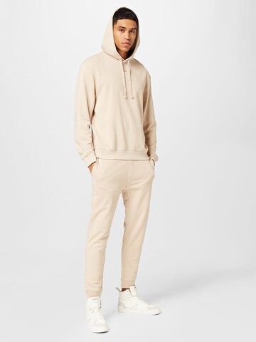 HUGO Sweatshirt 'Dapo' i beige