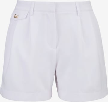 19V69 ITALIA Pleat-front trousers 'Laureen' in White: front