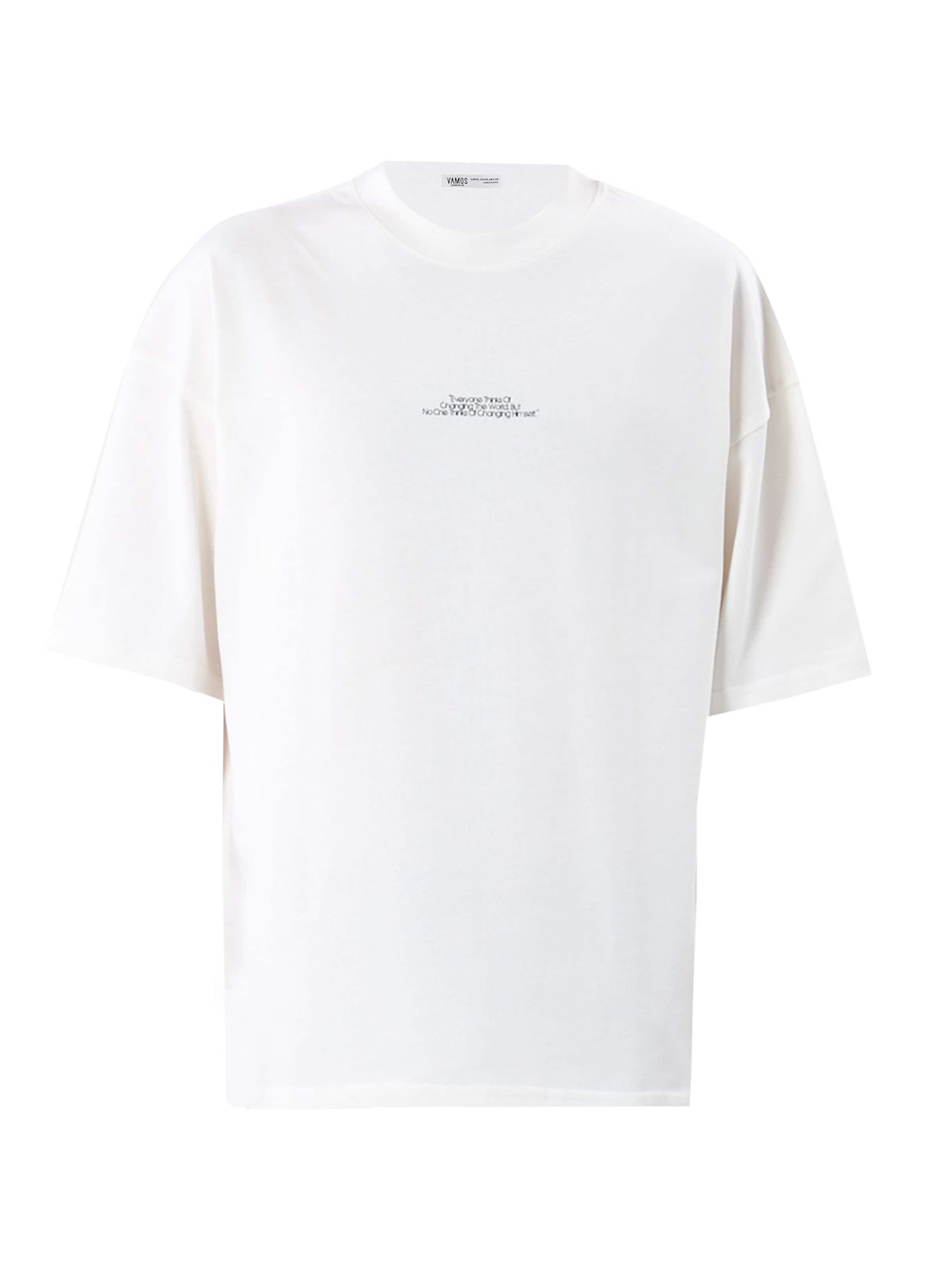 VAMOS CLO Μπλουζάκι σε λευκό: μπροστά