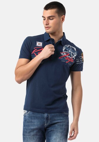 CIPO & BAXX Poloshirt in Blau