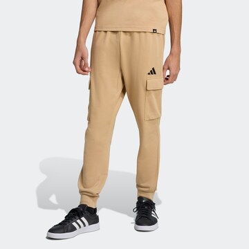 ADIDAS SPORTSWEAR Tapered Sporthose in Beige: Vorderseite