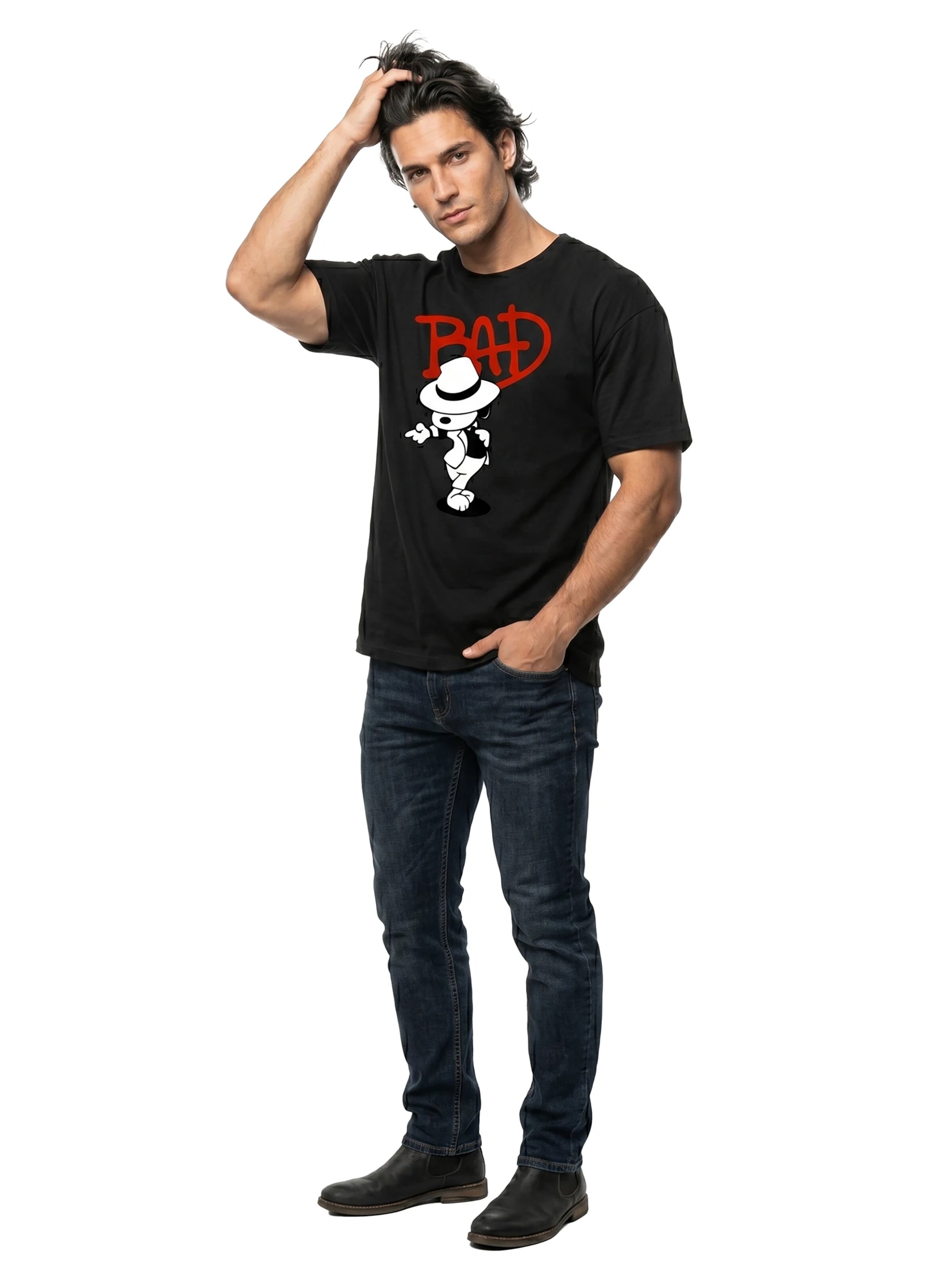 MAKAYA Shirt 'Bad Dog' in Black