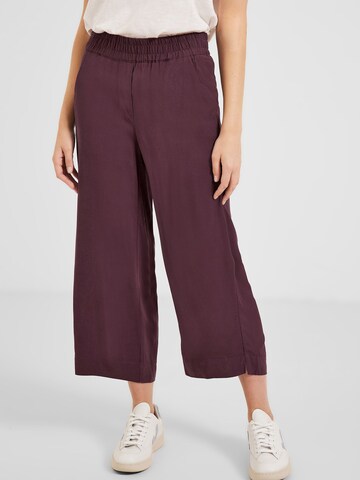 CECIL Wide leg Broek 'Neele' in Rood: voorkant