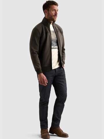 PME Legend Tussenjas 'Sweat jacket with zipper closure and quilted pattern' in Groen