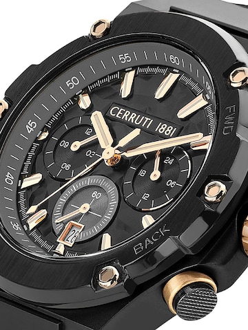CERRUTI 1881 Analog watch 'Chronograph Lucardo' in Black