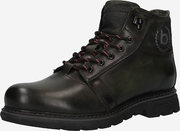 bugatti Lace-Up Boots 'Scarus' in Green: front