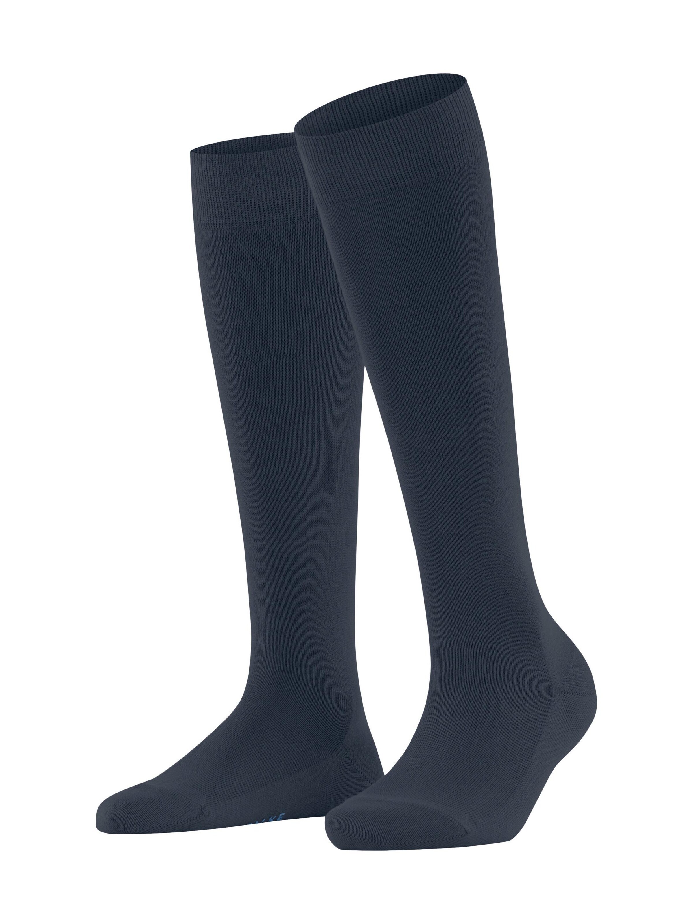 FALKE Knee High Socks 'Family' in Blue: front