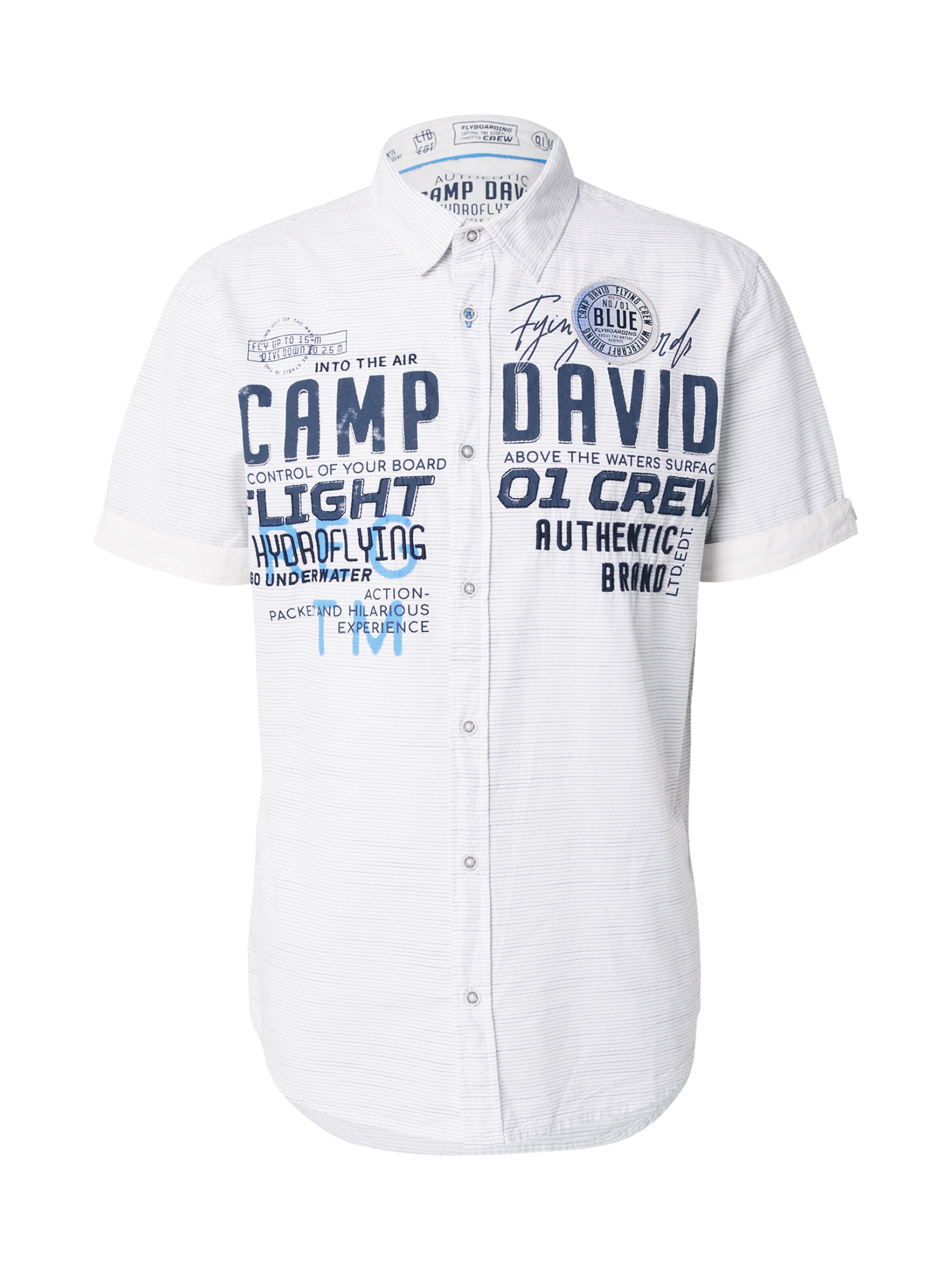 CAMP DAVID Koszula w kolorze biały: przód