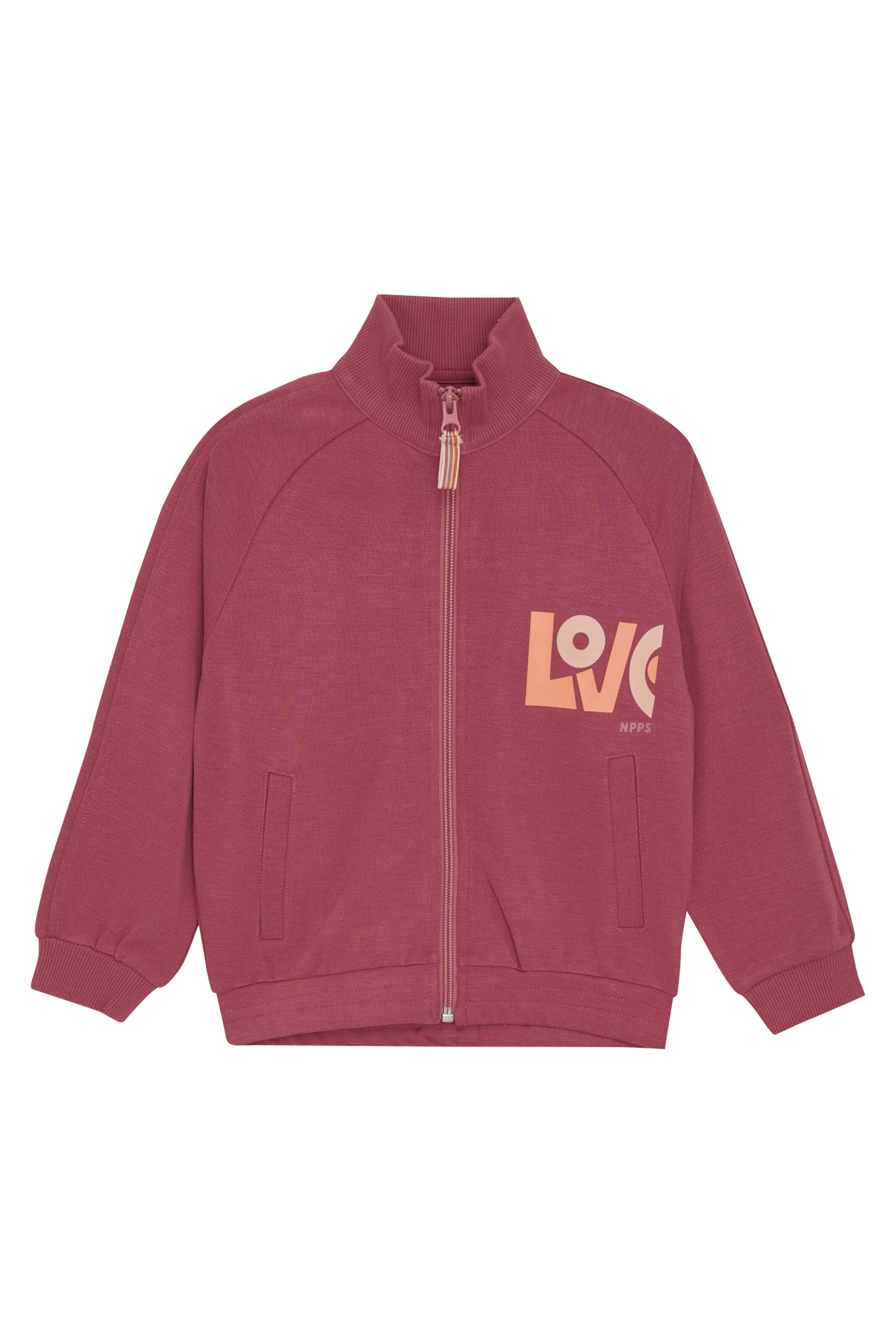 Noppies Sweatvest 'Pepper' in Rood: voorkant