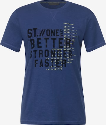 Street One MEN Shirt in Blue: front