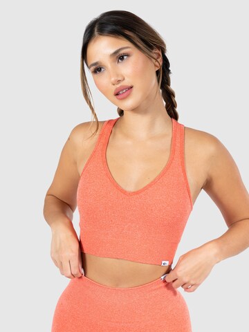 Smilodox Bralette Sports bra 'Amaze Pro' in Orange: front