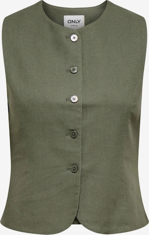 Gilet de costume 'ONLGoa' ONLY en vert : devant
