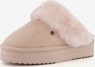 Warmbat Slippers 'Flurry' in Beige: front