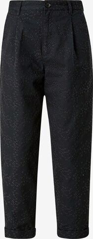 s.Oliver Regular Pleat-Front Pants in Blue