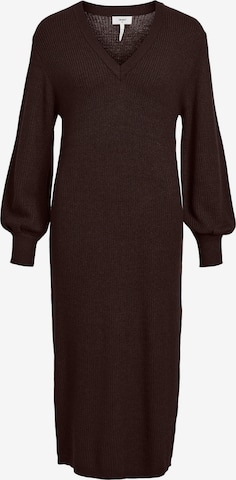 OBJECT Knitted dress in Brown: front