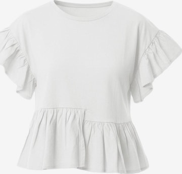 Chemisier Alexa Dash en blanc : devant