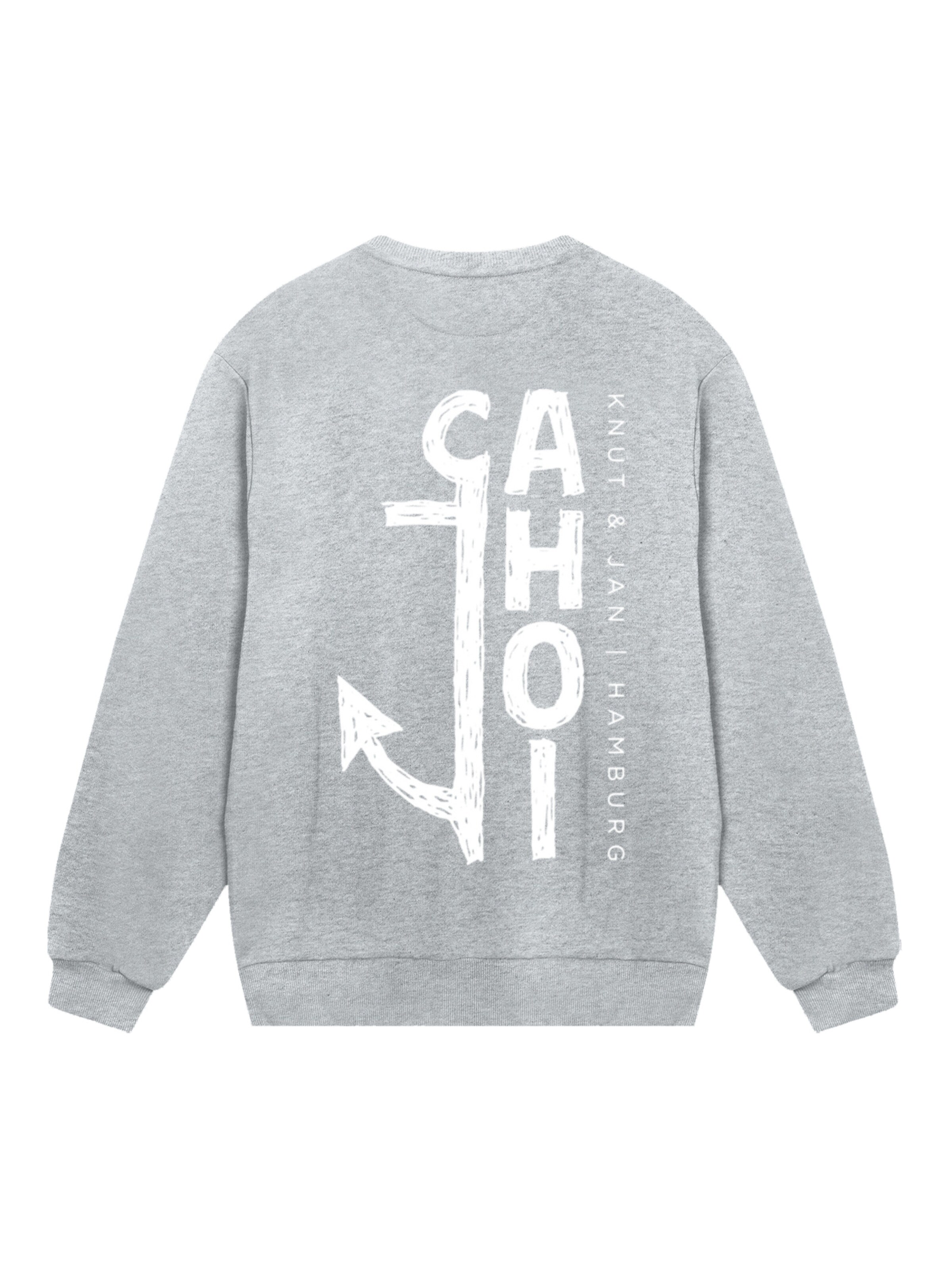 F4NT4STIC Sweatshirt 'Knut & Jan Scribble' in Grey